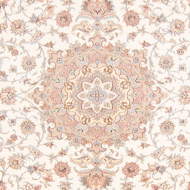 Täbriz - 50 Raj Teppich 198x252cm - Perserteppich - creme