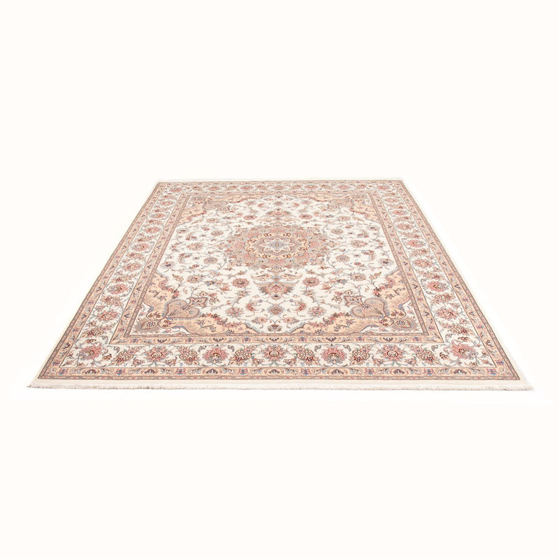 Täbriz - 50 Raj Teppich 198x252cm - Perserteppich - creme