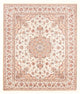 Täbriz - 50 Raj Teppich 199x252cm - Perserteppich - creme