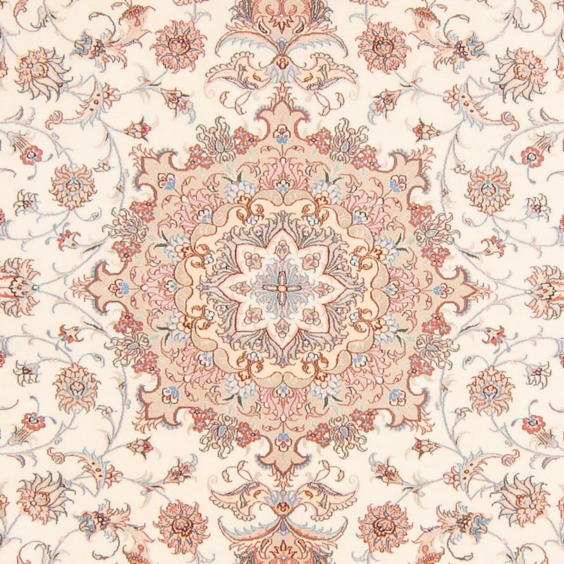Täbriz - 50 Raj Teppich 199x252cm - Perserteppich - creme