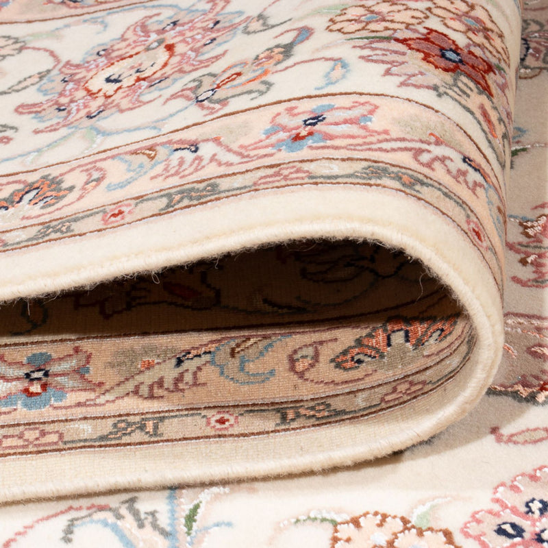 Täbriz - 50 Raj Teppich 199x252cm - Perserteppich - creme
