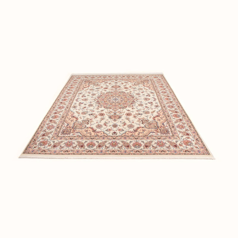 Täbriz - 50 Raj Teppich 199x252cm - Perserteppich - creme