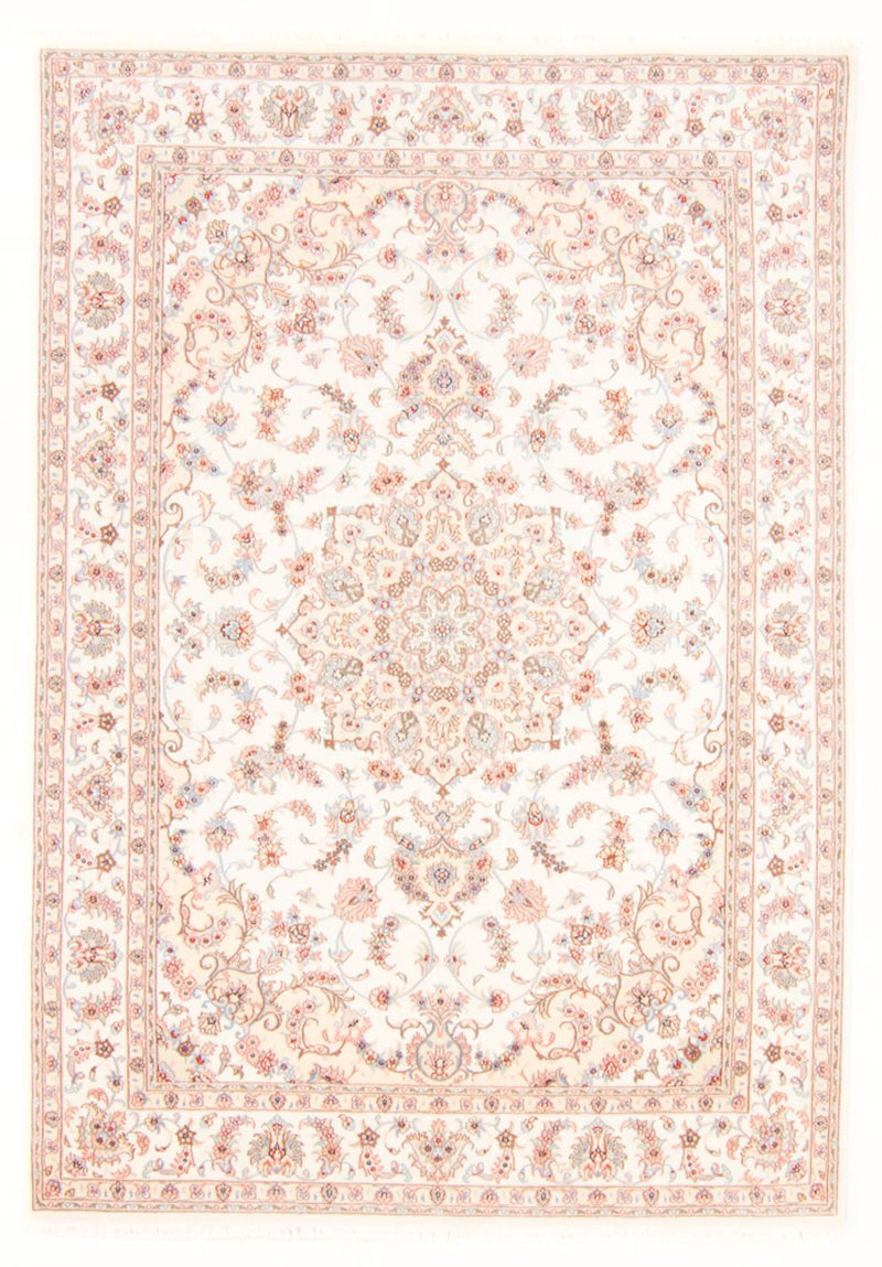 Täbriz - 50 Raj Teppich 167x234cm - Perserteppich - creme