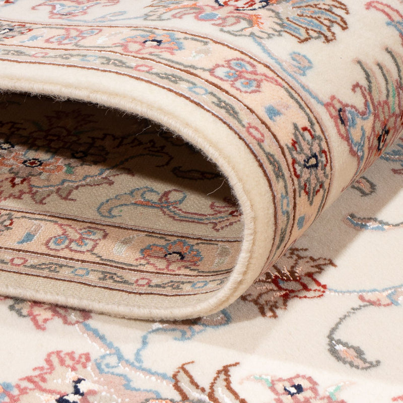 Täbriz - 50 Raj Teppich 167x234cm - Perserteppich - creme