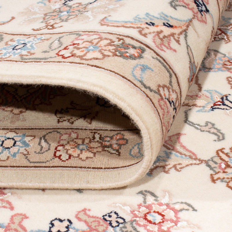 Täbriz - 50 Raj Teppich 166x230cm - Perserteppich - creme