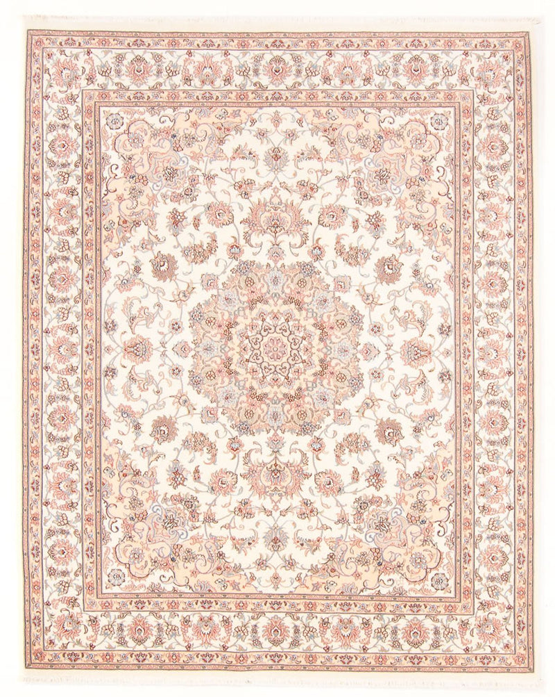 Täbriz - 50 Raj Teppich 197x257cm - Perserteppich - creme