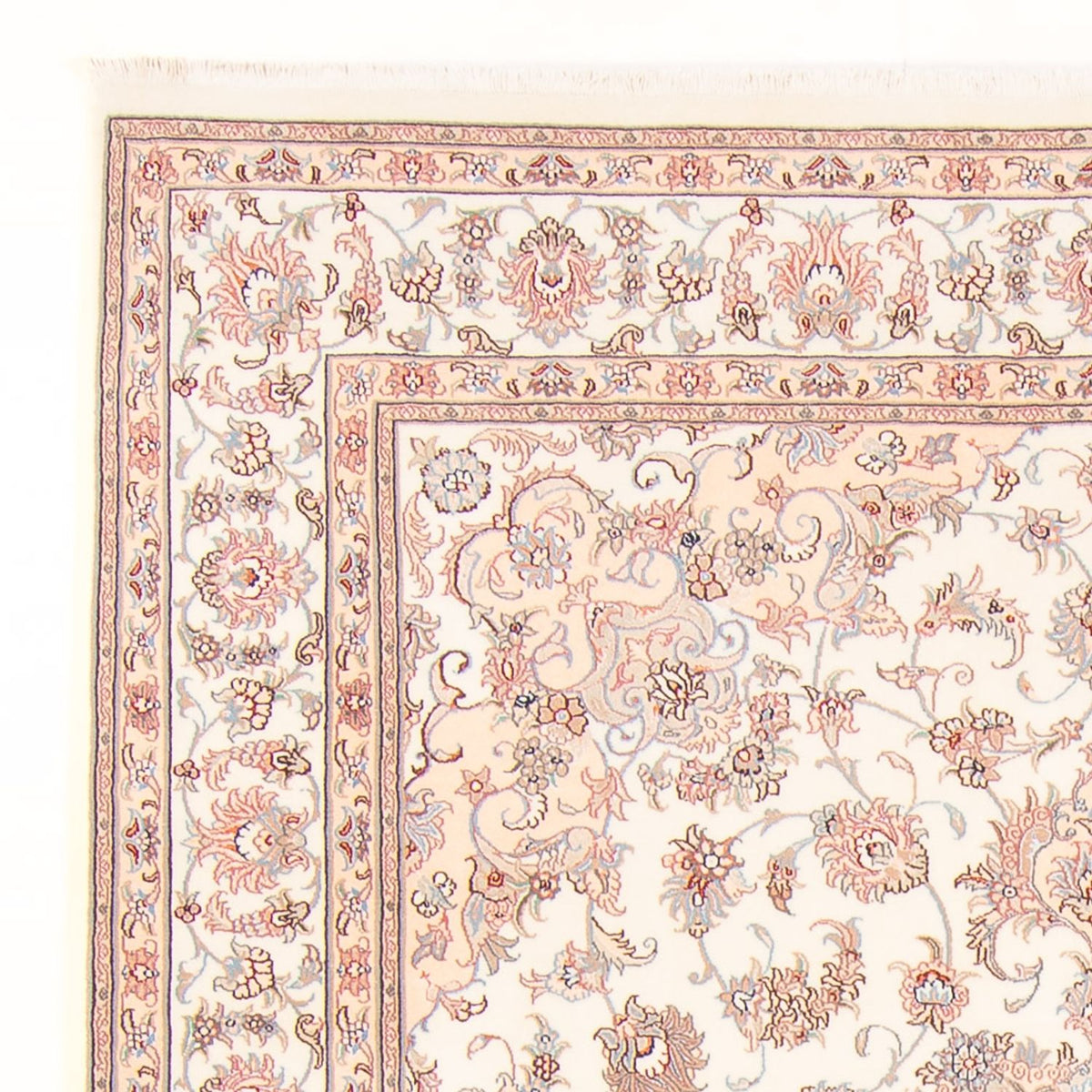 Täbriz - 50 Raj Teppich 197x257cm - Perserteppich - creme