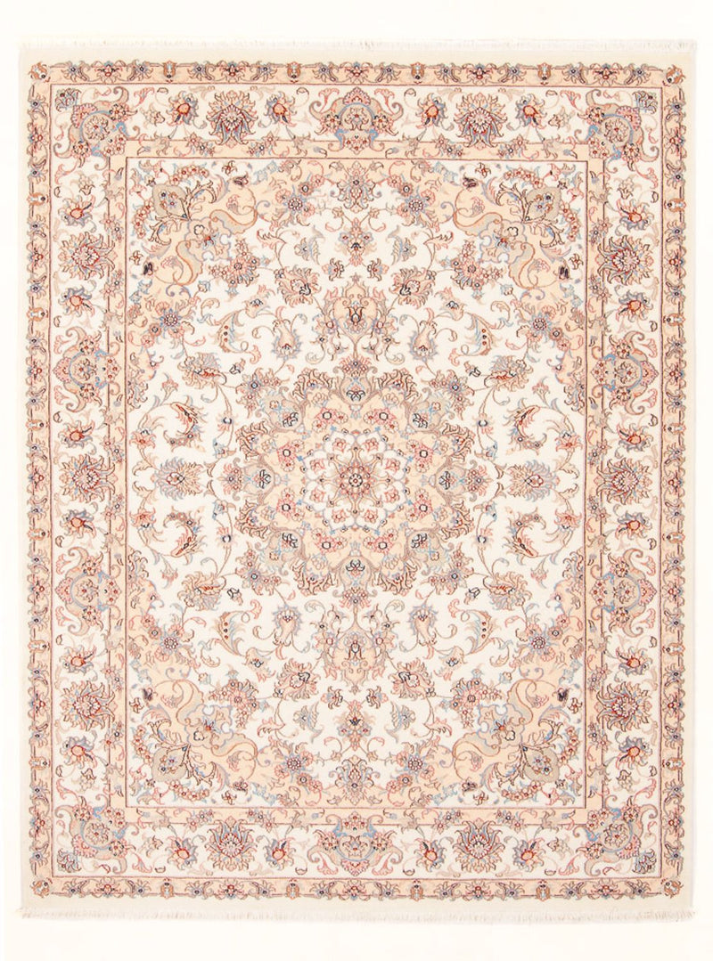Täbriz - 50 Raj Teppich 149x201cm - Perserteppich - creme