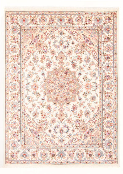 Täbriz - 50 Raj Teppich 149x207cm - Perserteppich - creme