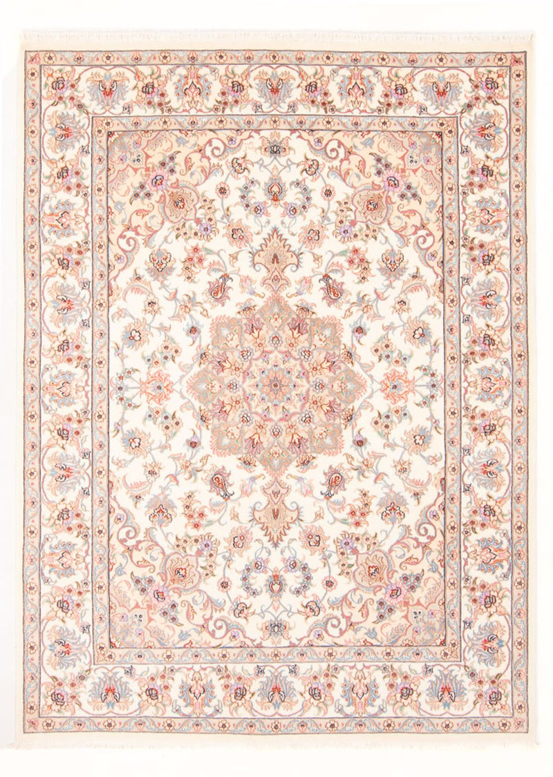 Täbriz - 50 Raj Teppich 149x207cm - Perserteppich - creme