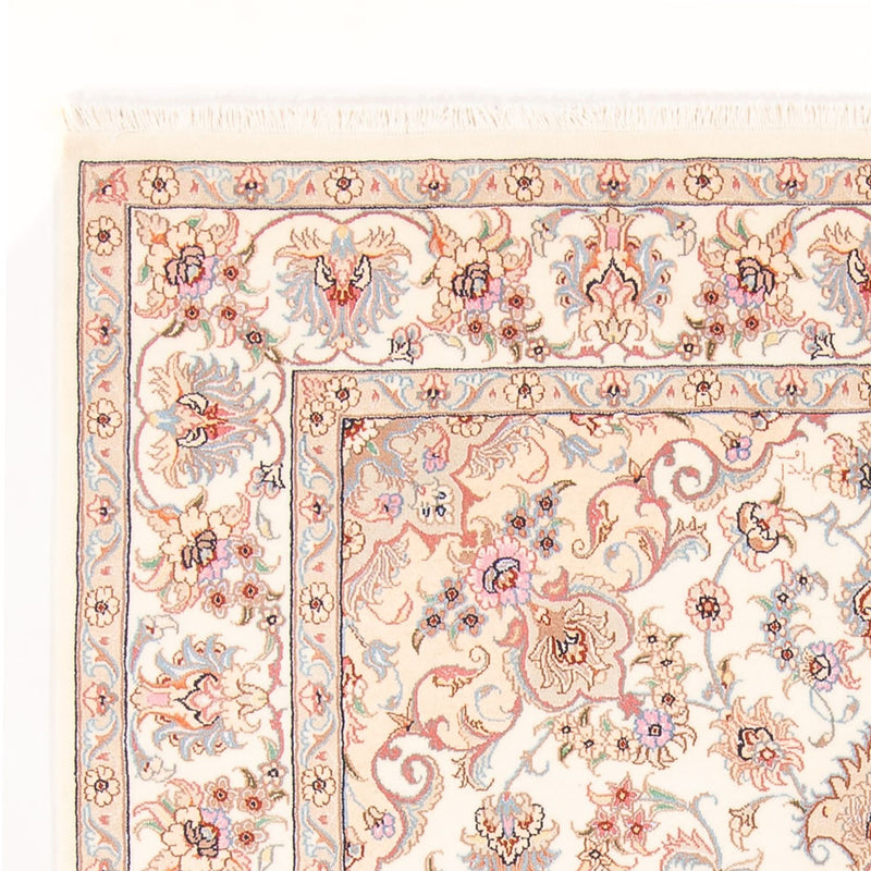 Täbriz - 50 Raj Teppich 149x207cm - Perserteppich - creme