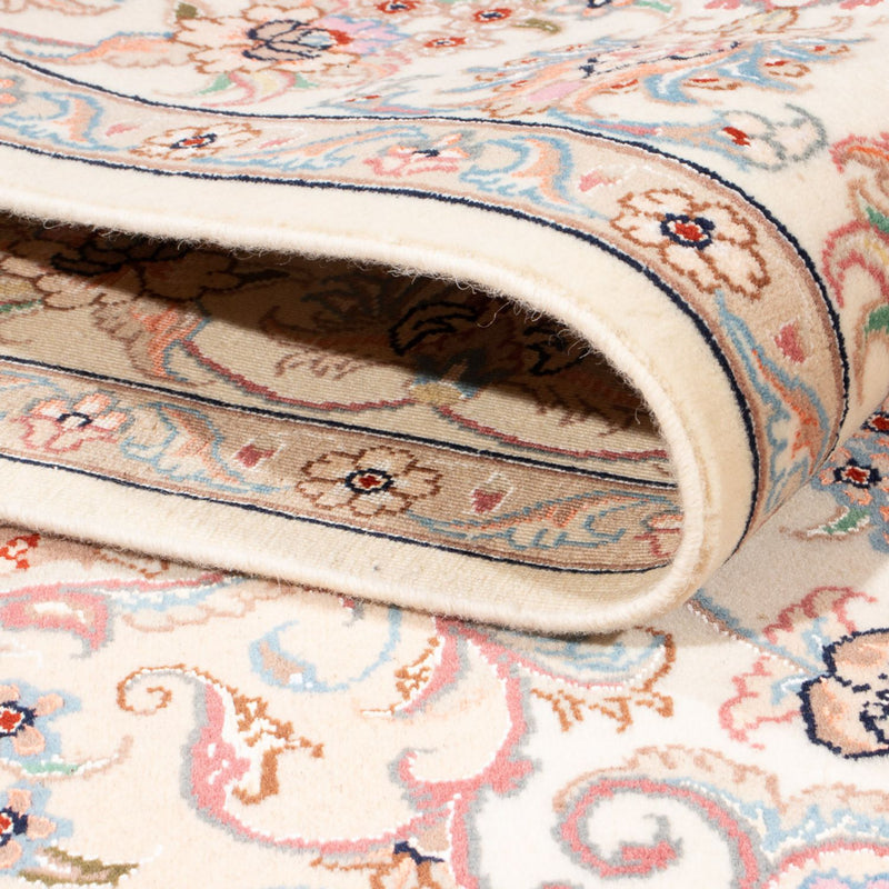 Täbriz - 50 Raj Teppich 149x207cm - Perserteppich - creme