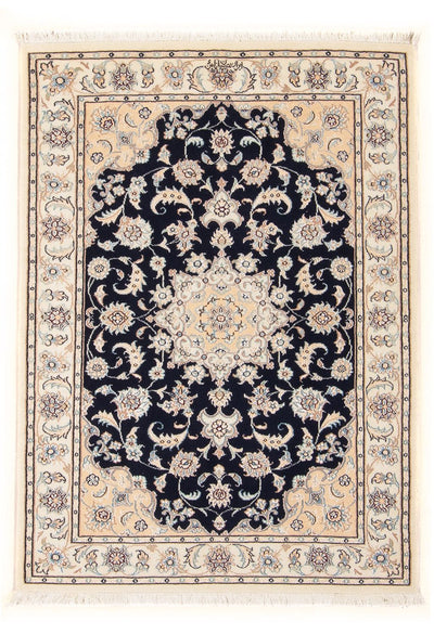 Nain - 6La Teppich 80x120cm - Perserteppich - dunkelblau
