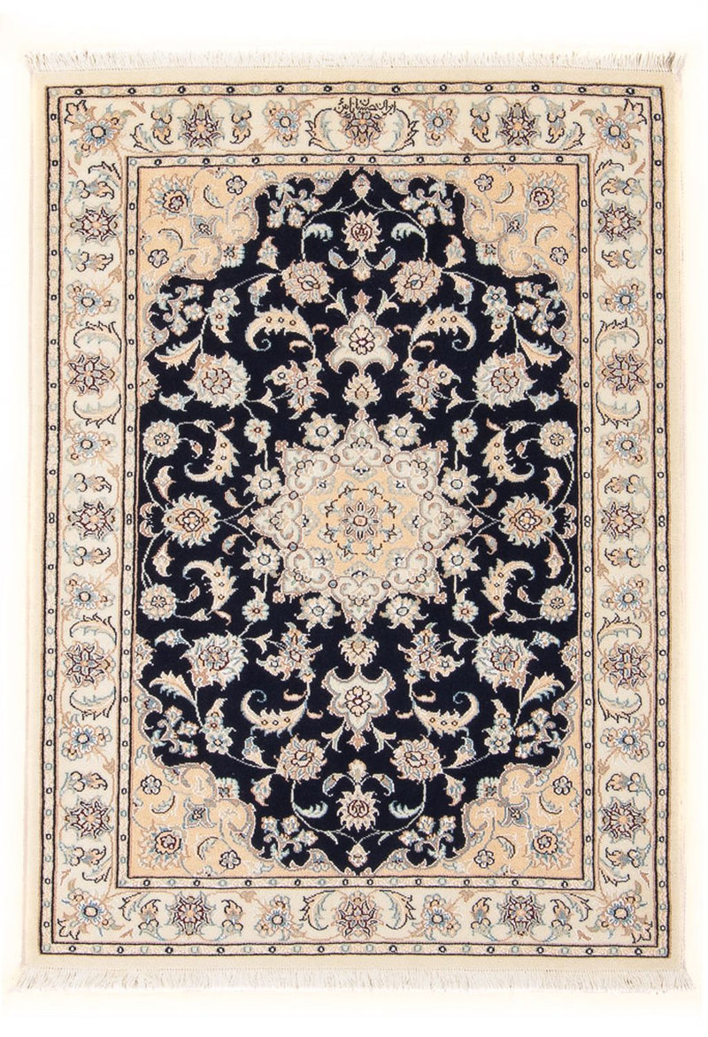 Nain - 6La Teppich 80x120cm - Perserteppich - dunkelblau