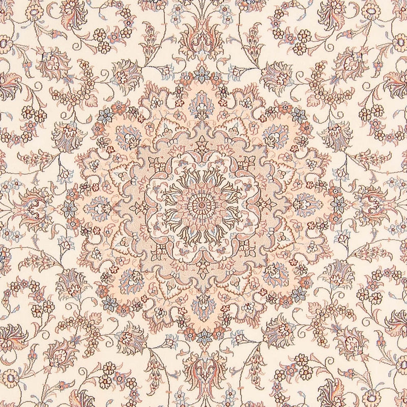 Täbriz - 50 Raj Teppich 250x250cm - Perserteppich - creme