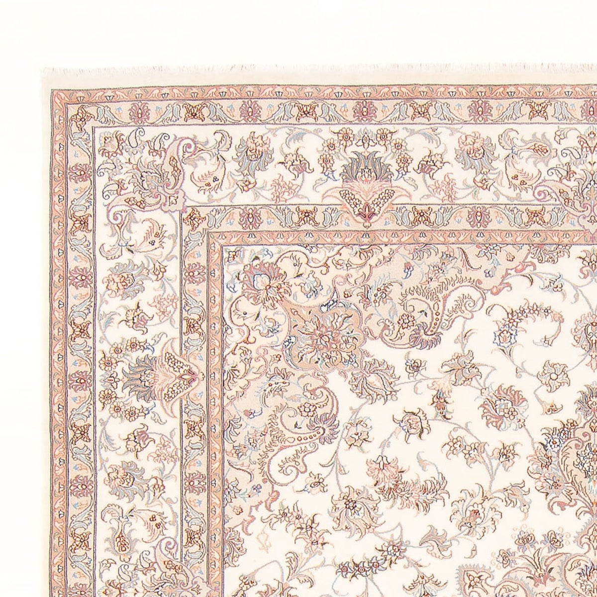 Täbriz - 50 Raj Teppich 245x300cm - Perserteppich - creme