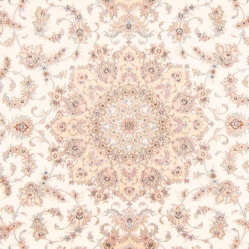 Täbriz - 50 Raj Teppich 197x293cm - Perserteppich - creme