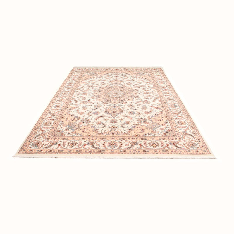 Täbriz - 50 Raj Teppich 197x293cm - Perserteppich - creme