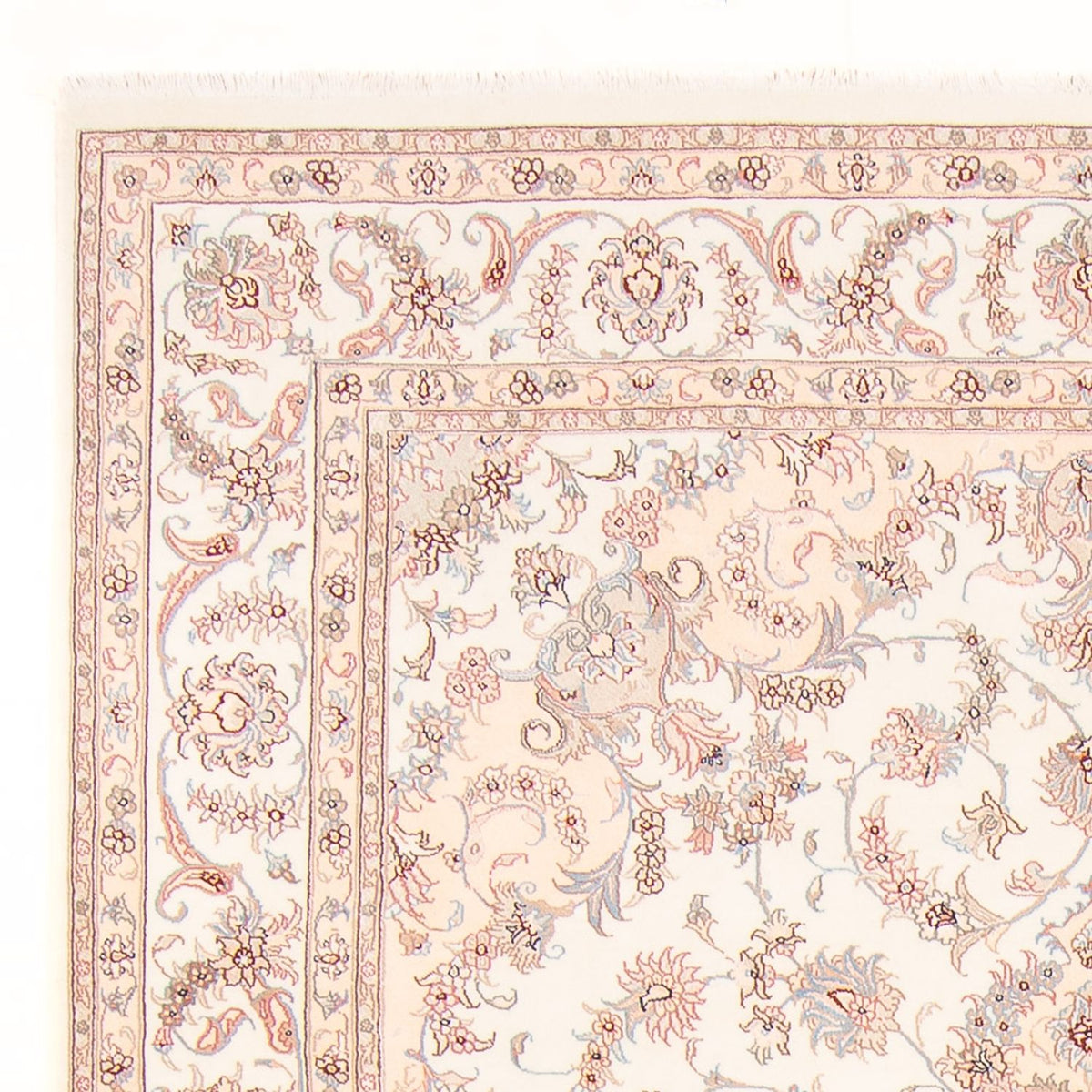Täbriz - 50 Raj Teppich 196x300cm - Perserteppich - creme