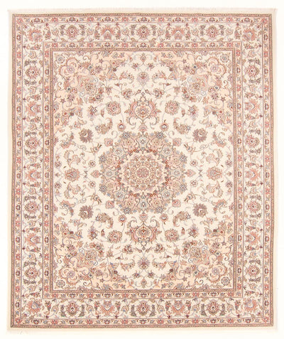 Täbriz - 50 Raj Teppich 198x248cm - Perserteppich - creme