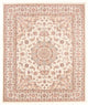 Täbriz - 50 Raj Teppich 198x248cm - Perserteppich - creme