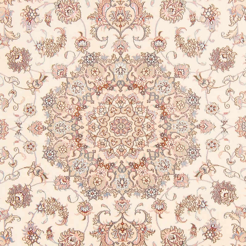 Täbriz - 50 Raj Teppich 198x248cm - Perserteppich - creme