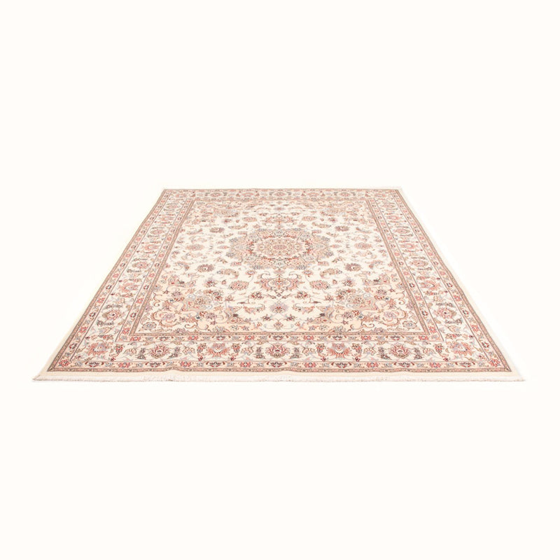Täbriz - 50 Raj Teppich 198x248cm - Perserteppich - creme