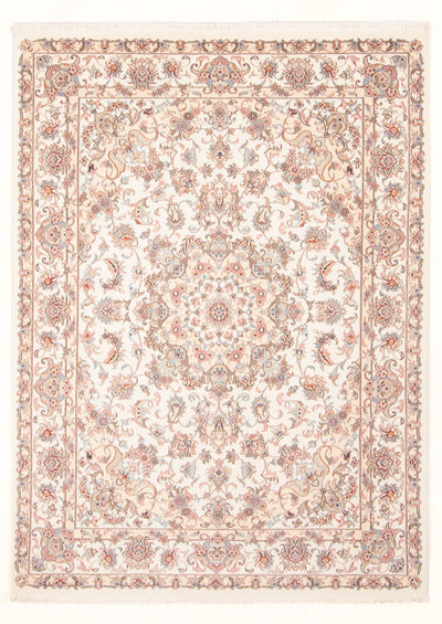 Täbriz - 50 Raj Teppich 150x205cm - Perserteppich - creme