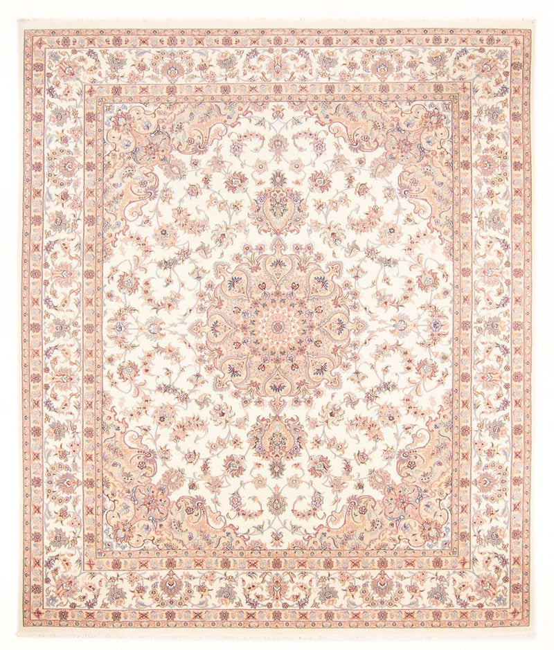 Täbriz - 50 Raj Teppich 252x300cm - Perserteppich - creme