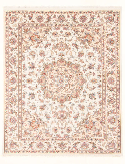 Täbriz - 50 Raj Teppich 150x197cm - Perserteppich - creme