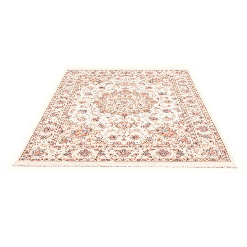 Täbriz - 50 Raj Teppich 150x197cm - Perserteppich - creme