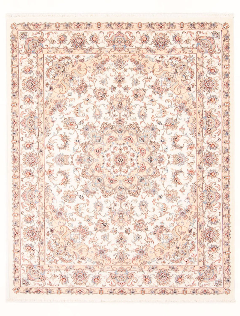 Täbriz - 50 Raj Teppich 151x200cm - Perserteppich - creme