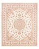 Täbriz - 50 Raj Teppich 200x255cm - Perserteppich - creme