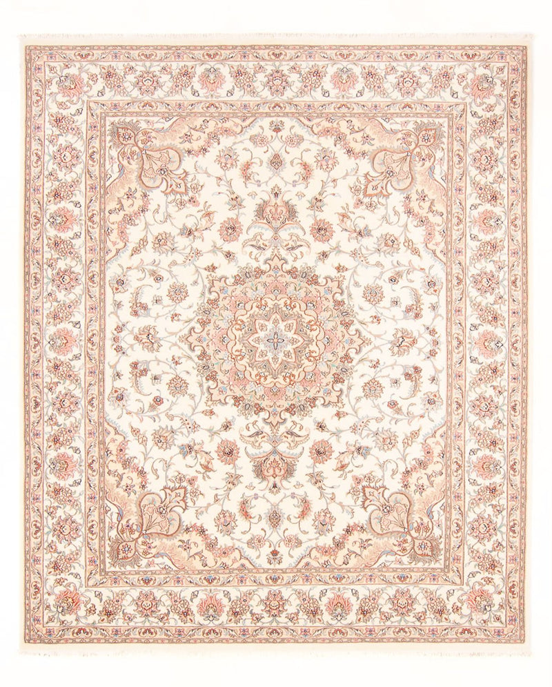 Täbriz - 50 Raj Teppich 200x255cm - Perserteppich - creme