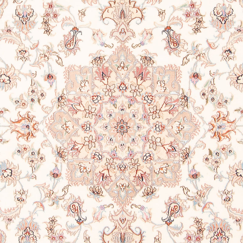 Täbriz - 50 Raj Teppich 147x204cm - Perserteppich - creme