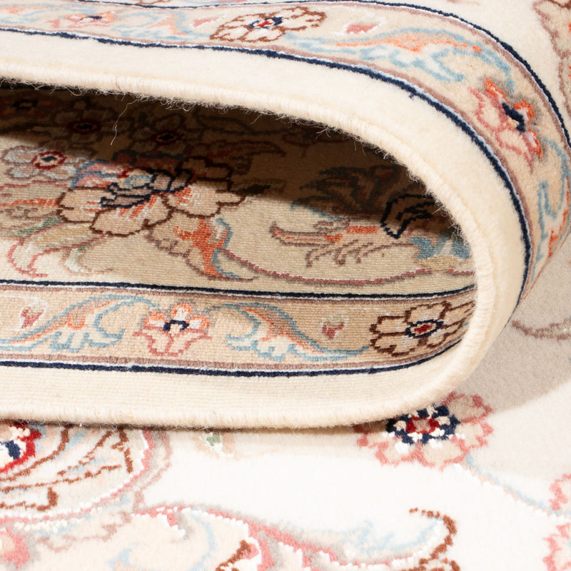 Täbriz - 50 Raj Teppich 147x204cm - Perserteppich - creme