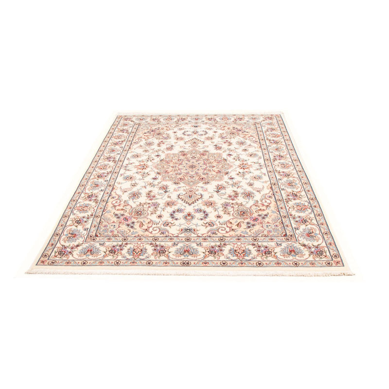 Täbriz - 50 Raj Teppich 147x204cm - Perserteppich - creme