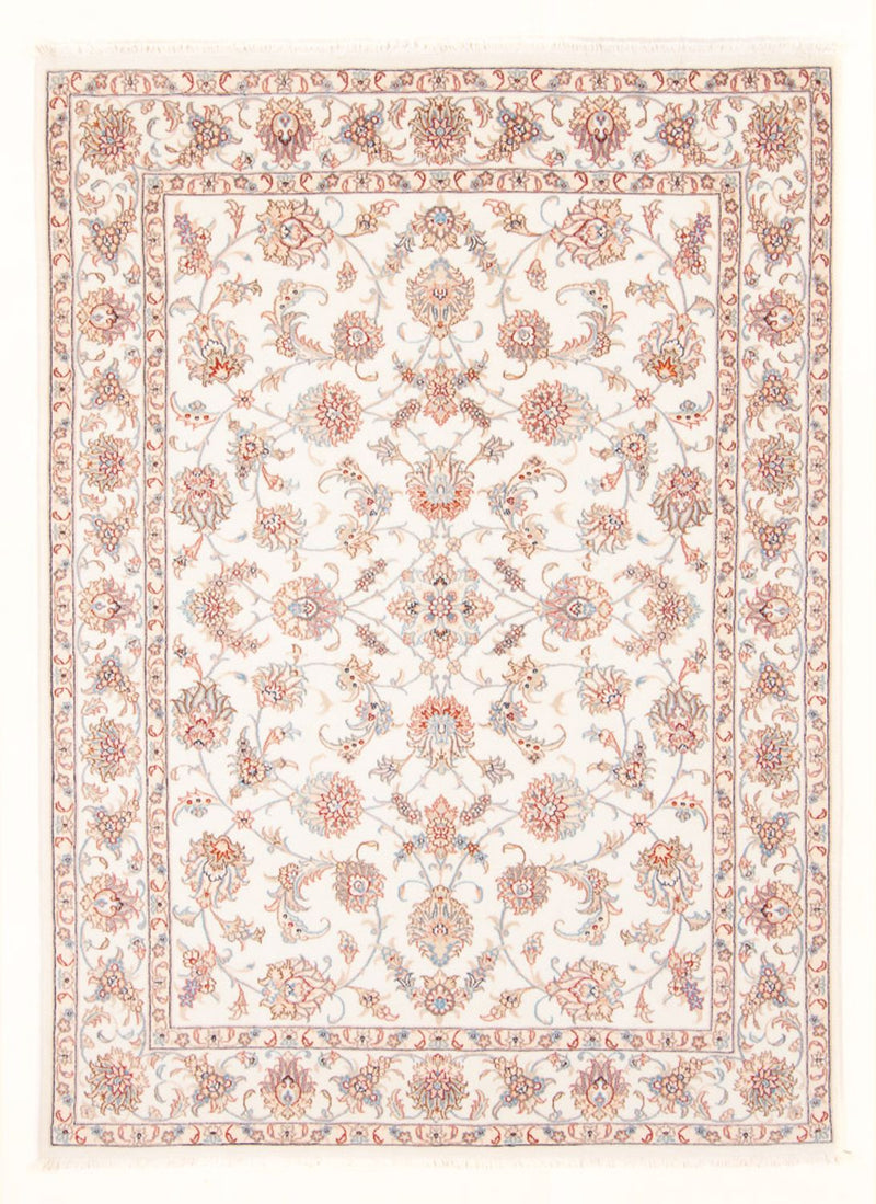 Täbriz - 50 Raj Teppich 150x201cm - Perserteppich - creme