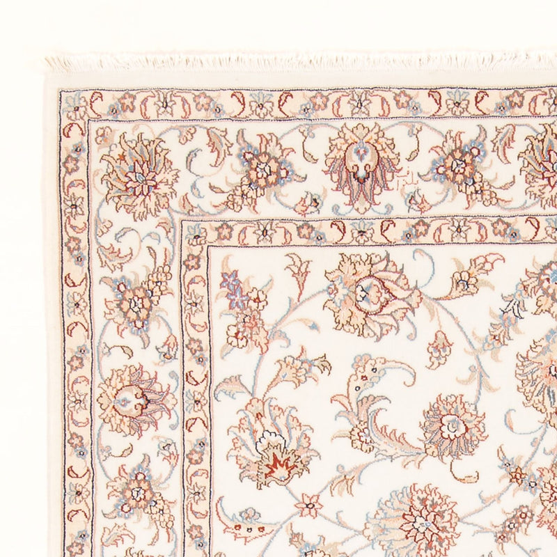 Täbriz - 50 Raj Teppich 150x201cm - Perserteppich - creme