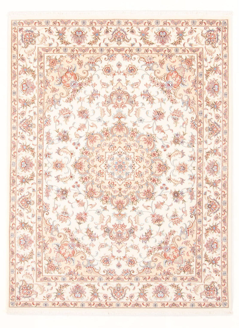 Täbriz - 50 Raj Teppich 149x198cm - Perserteppich - creme