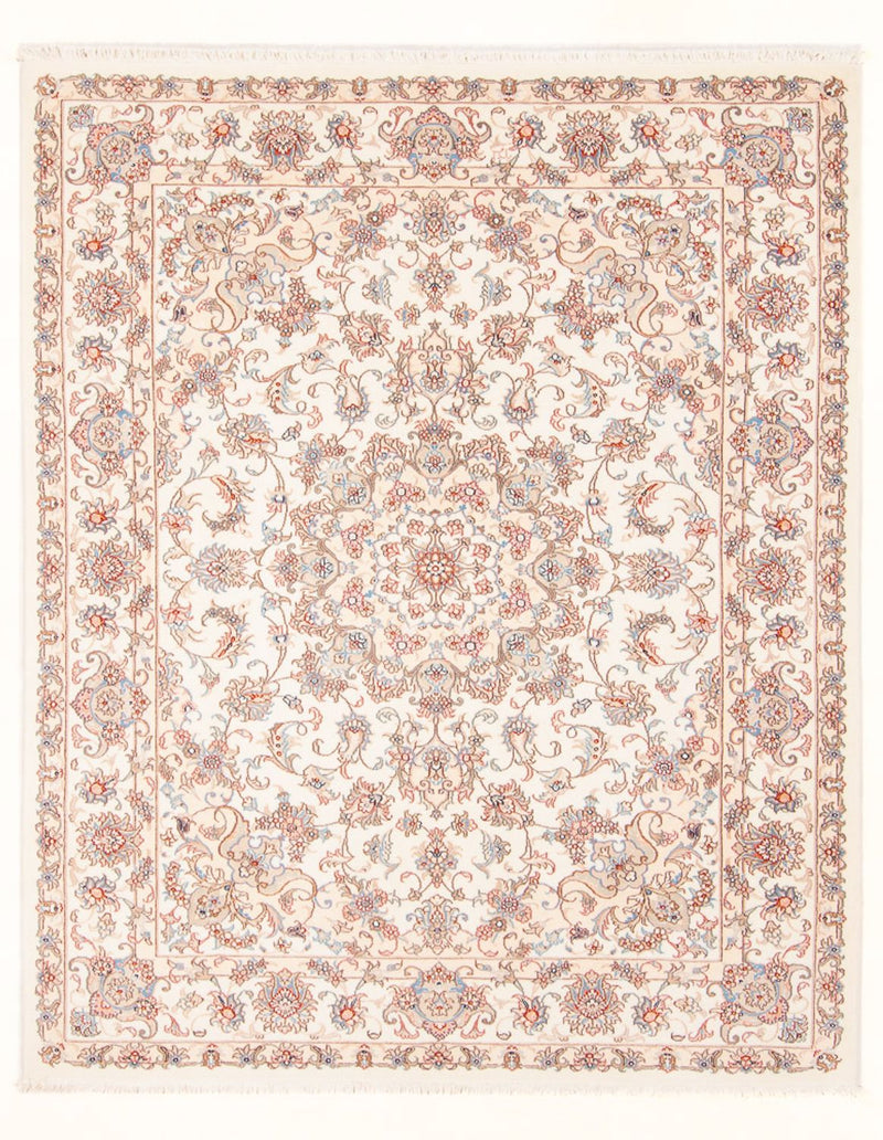 Täbriz - 50 Raj Teppich 151x200cm - Perserteppich - creme