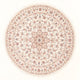 Täbriz - 50 Raj Teppich 150x158cm - Perserteppich - creme