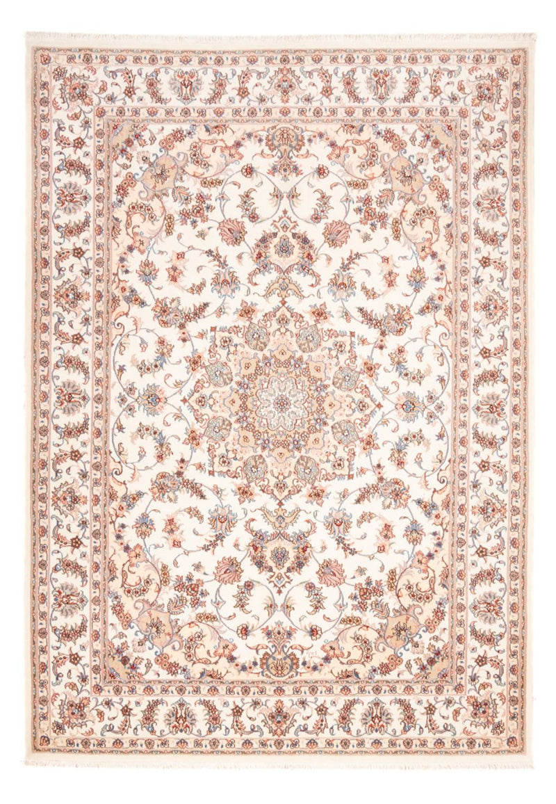 Täbriz - 50 Raj Teppich 172x240cm - Perserteppich - creme