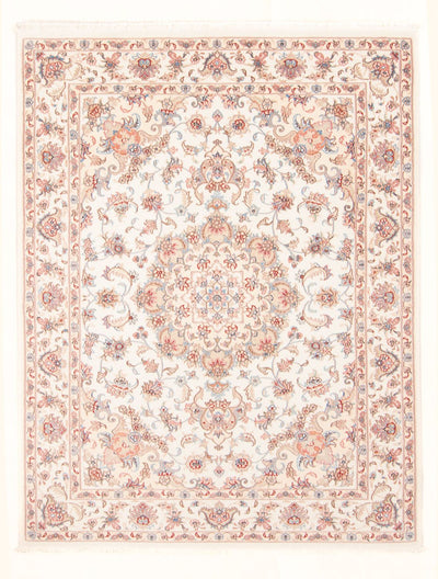 Täbriz - 50 Raj Teppich 150x188cm - Perserteppich - creme