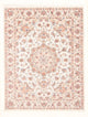 Täbriz - 50 Raj Teppich 150x188cm - Perserteppich - creme