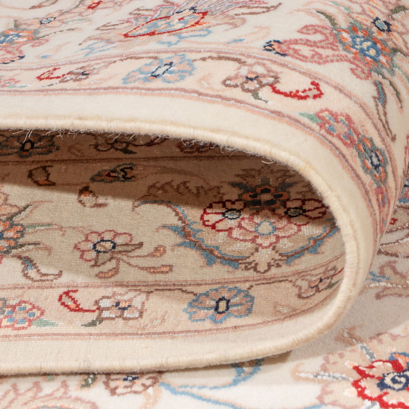 Täbriz - 50 Raj Teppich 150x188cm - Perserteppich - creme