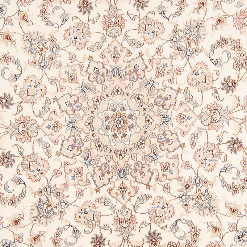 Täbriz - 50 Raj Teppich 194x197cm - Perserteppich - creme