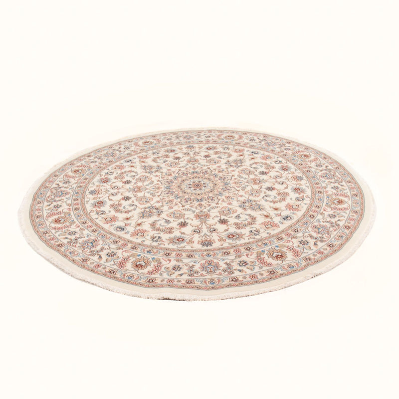 Täbriz - 50 Raj Teppich 194x197cm - Perserteppich - creme