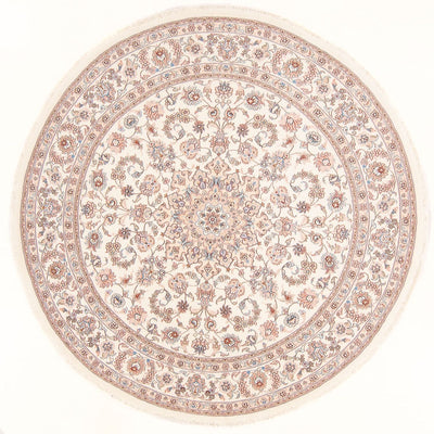 Täbriz - 50 Raj Teppich 196x202cm - Perserteppich - creme