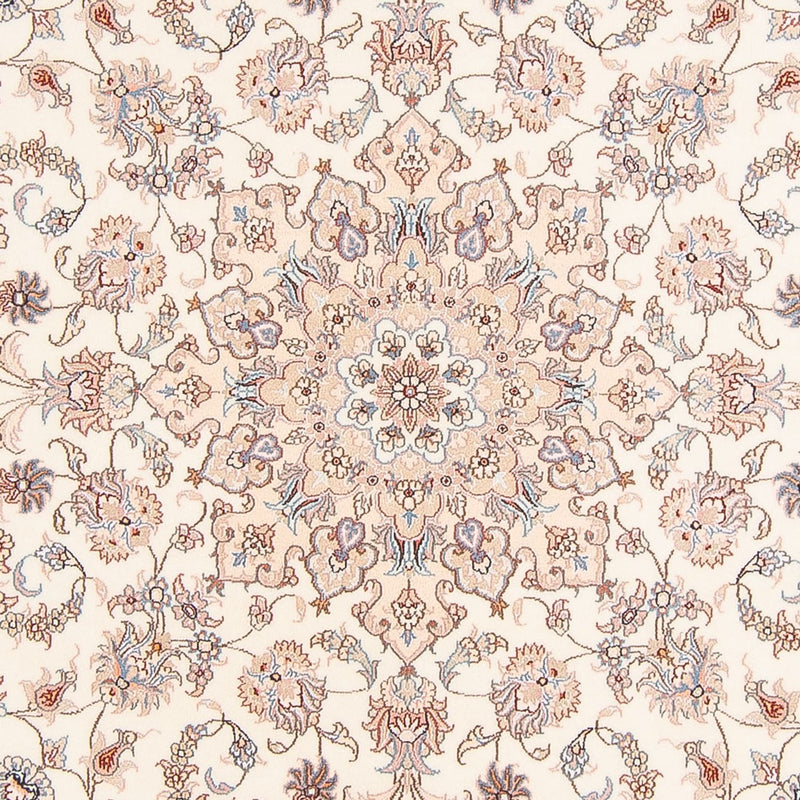Täbriz - 50 Raj Teppich 196x202cm - Perserteppich - creme